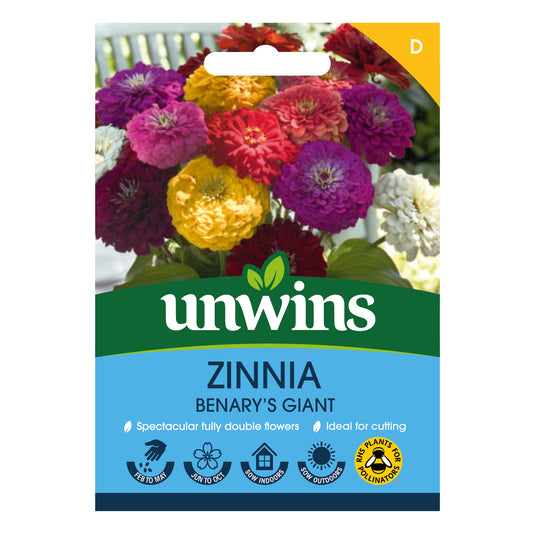 Unwins Zinnia Benary's Giant Seeds