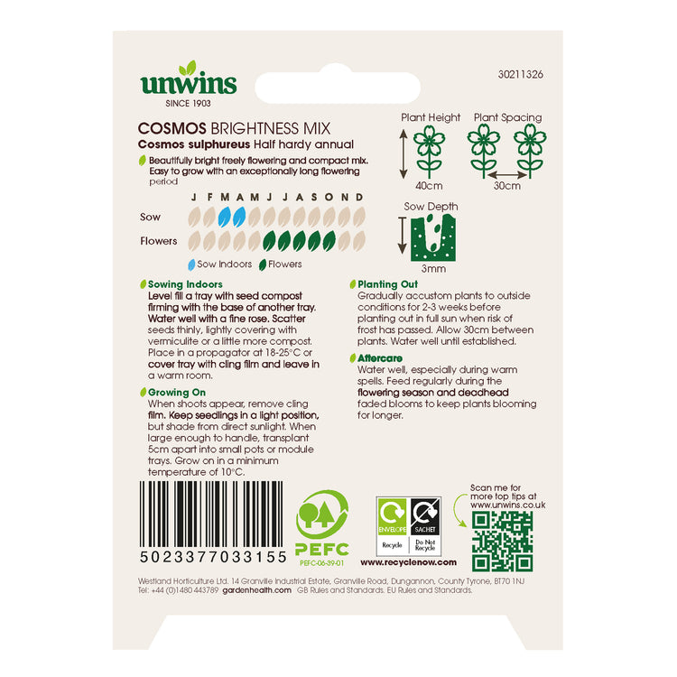 Unwins Cosmos Brightness Mix