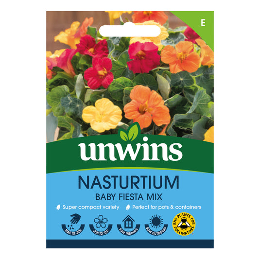 Unwins Nasturtium Baby Fiesta Mix Seeds