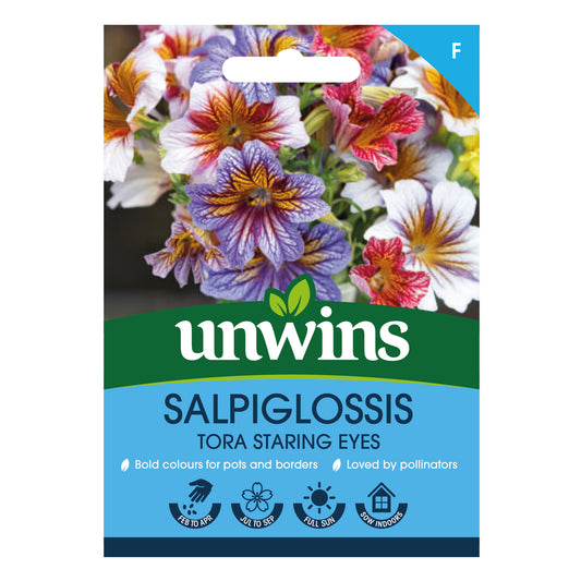 Unwins Salpiglossis Tora Staring Eyes Seeds