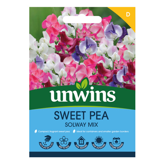 Unwins Sweet Pea Solway Mix Seeds