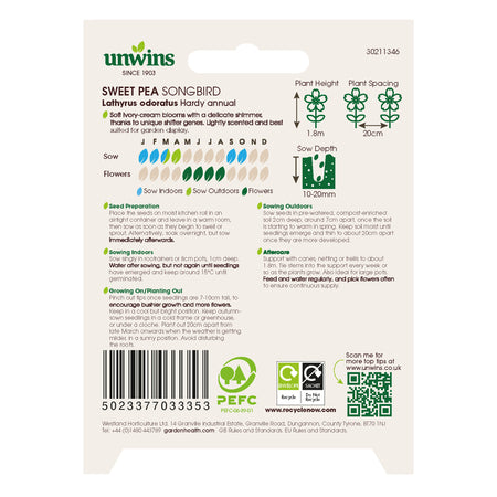 Unwins Sweet Pea Songbird Seeds