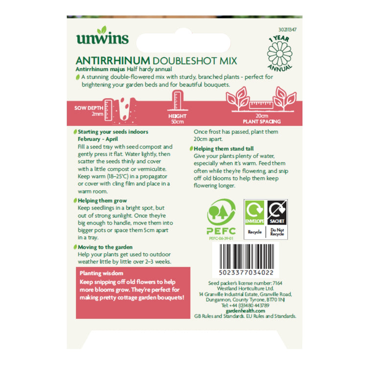 Unwins Easy Wins Antirrhinum