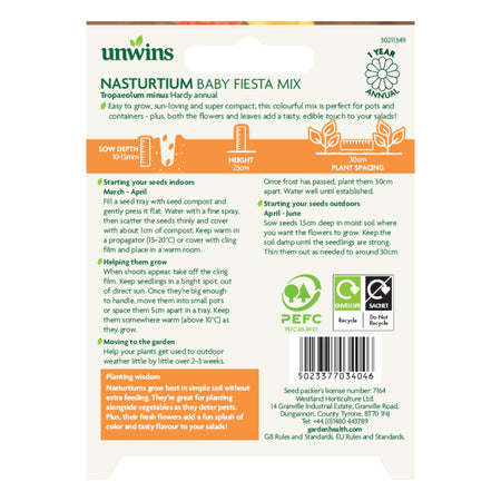 Unwins Easy Wins Nasturtium