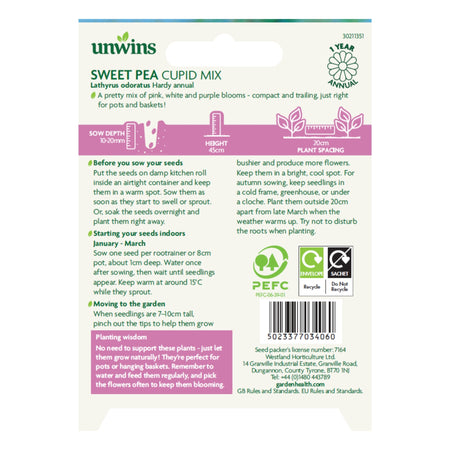 Unwins Easy Wins Sweet Pea