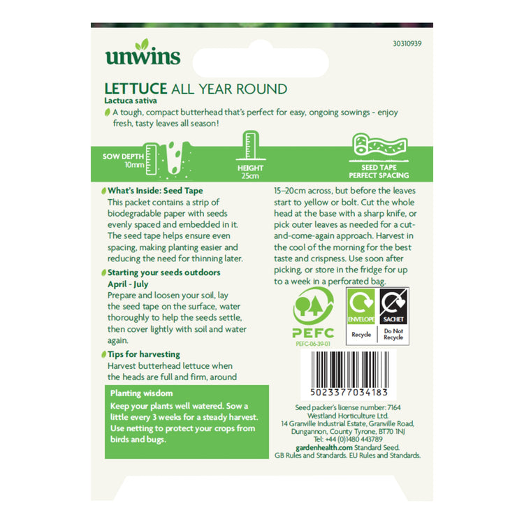 Unwins Easy Wins Lettuce