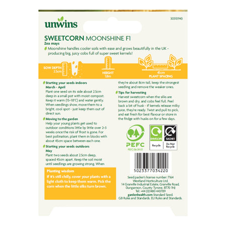Unwins Easy Wins Sweetcorn