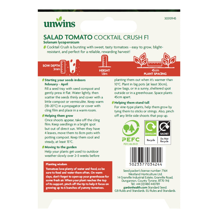 Unwins Easy Wins Salad Tomato