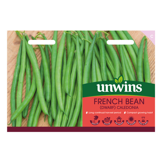 Unwins Dwarf French Bean Caledonia Seeds