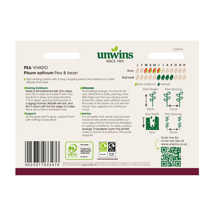 Unwins Pea Vivado Seeds