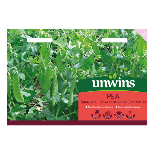 Unwins Pea (Mangetout) Sweet Horizon (Snow Pea) Seeds