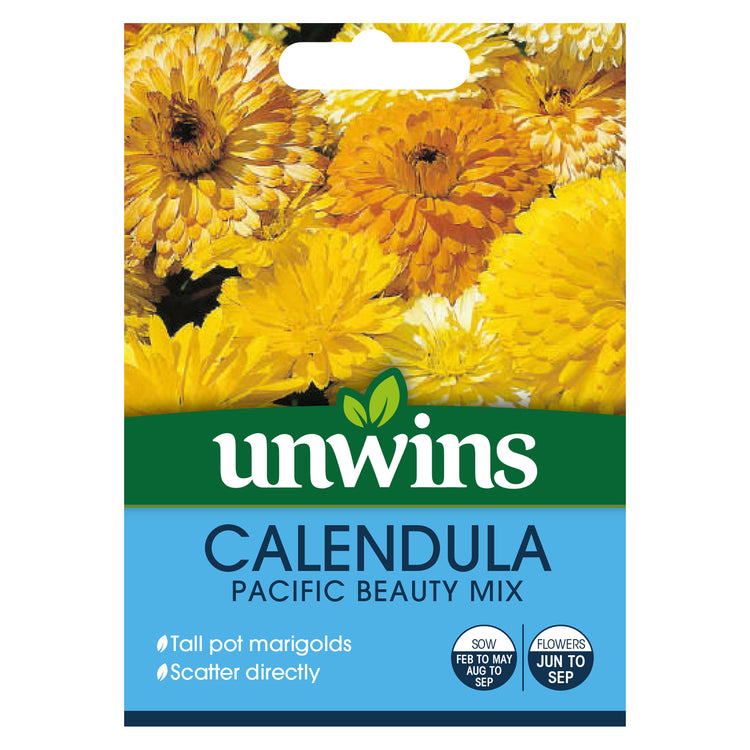 Unwins Calendula Pacific Beauty Mixed Seeds