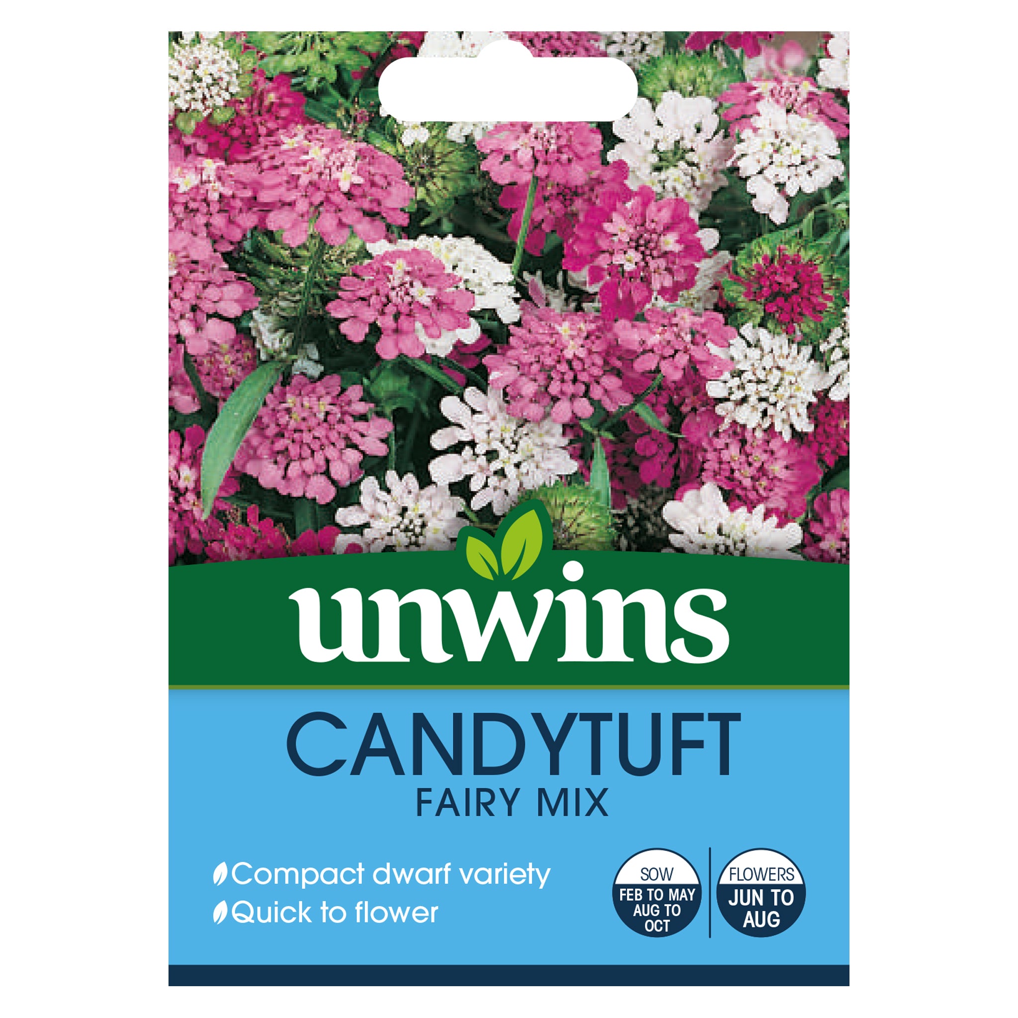 Unwins Candytuft Dwarf Fairy Mix Seeds