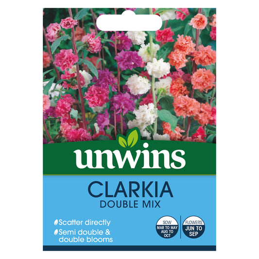 Unwins Clarkia Double Mix Seeds - front