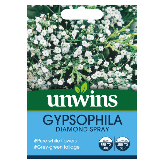Unwins Gypsophila Diamond Spray Seeds - front