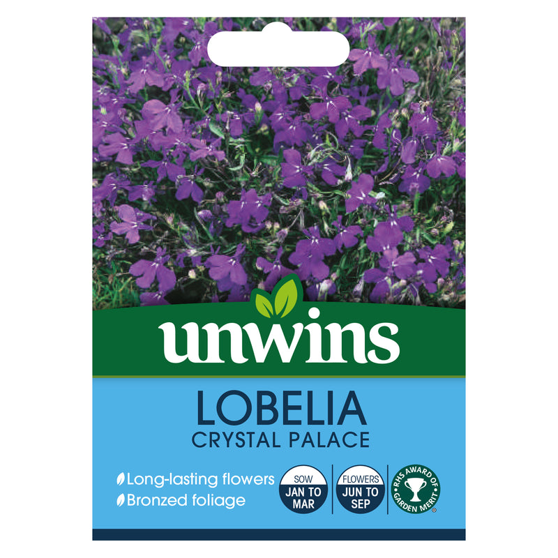 Unwins Bush Lobelia Crystal Palace Seeds