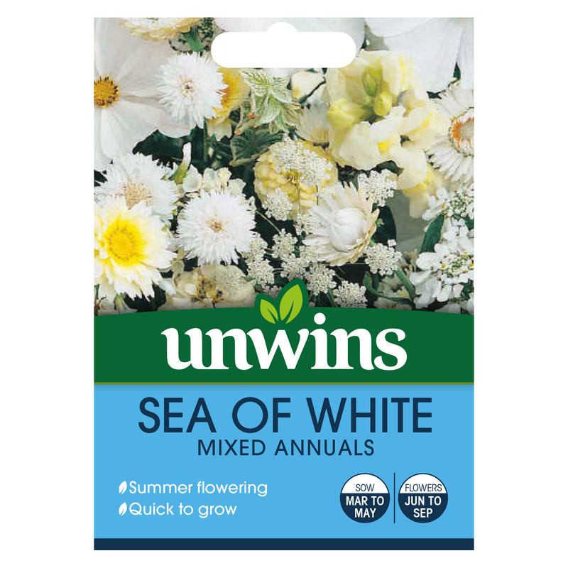Unwins Unwins Sea of White Mixed Annuals Seeds