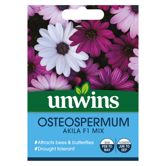 Unwins Osteospermum Akila Mix F1 Seeds front