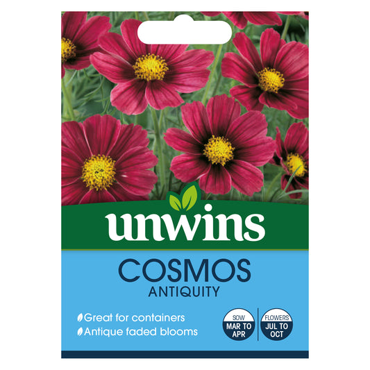 Unwins Cosmos Antiquity Seeds - front