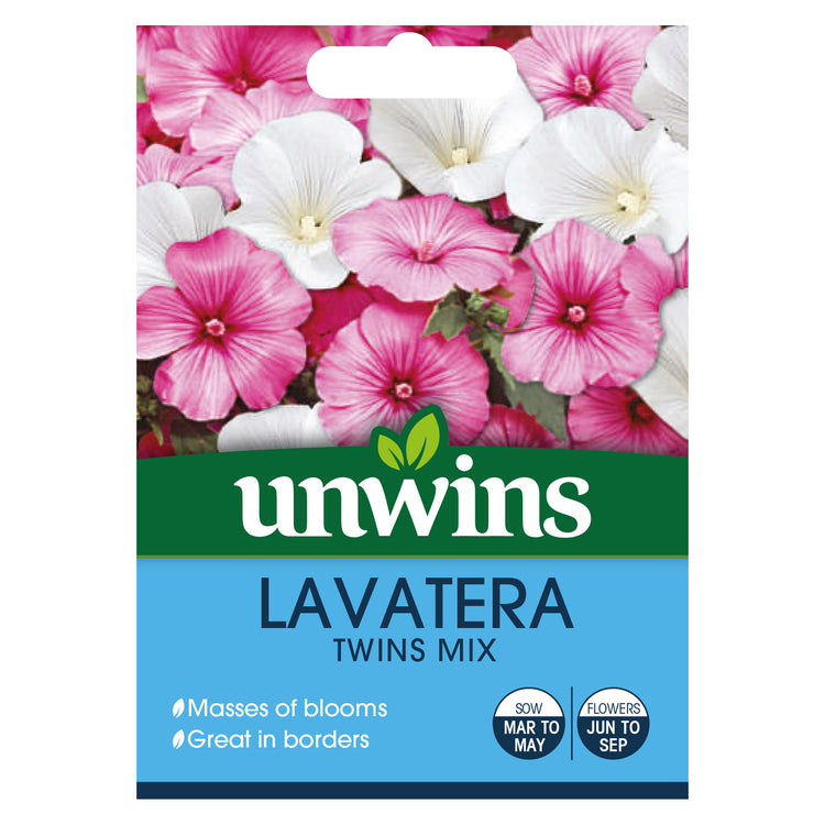 Unwins Lavatera Twins Mix Seeds