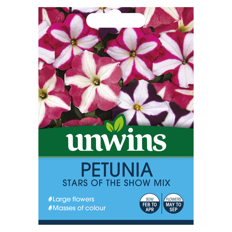 Unwins Petunia Stars of the Show Mix Seeds