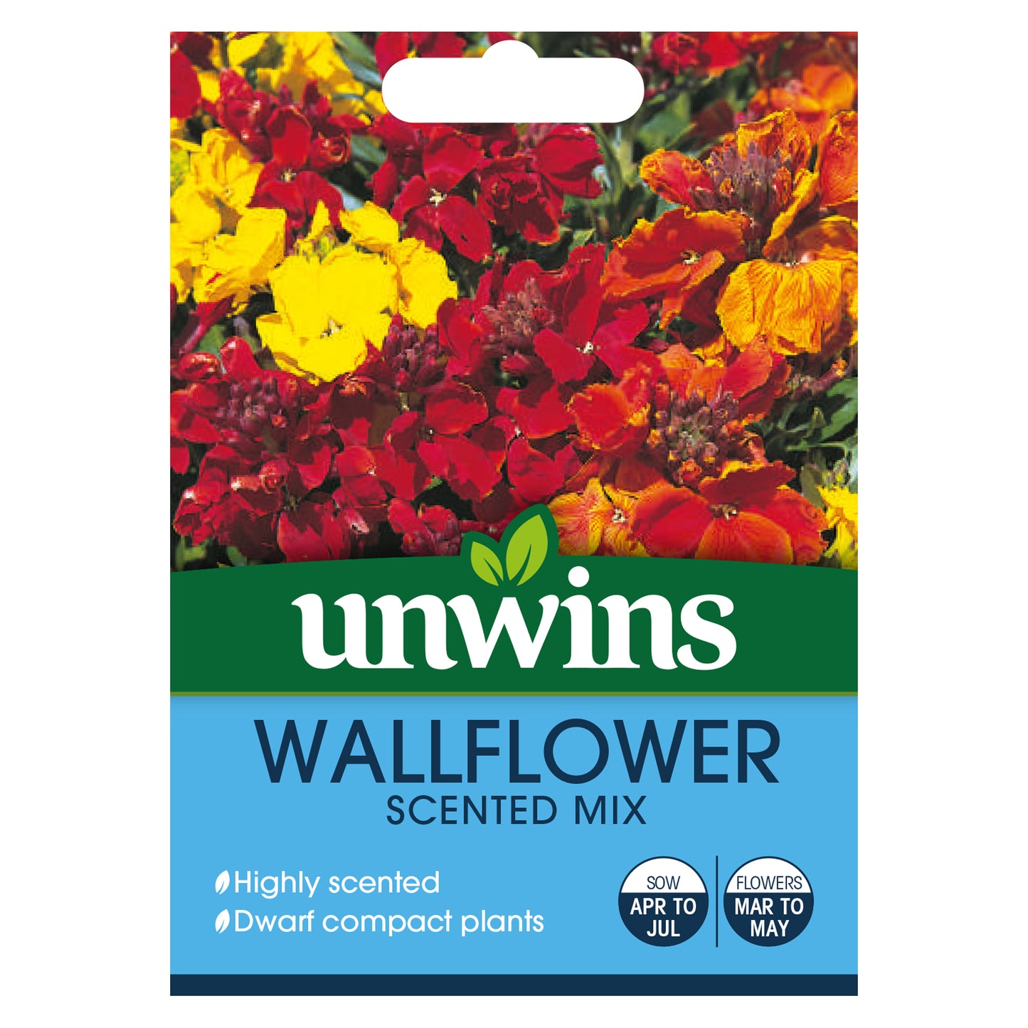 Unwins Wallflower Scented Mix Seeds - front