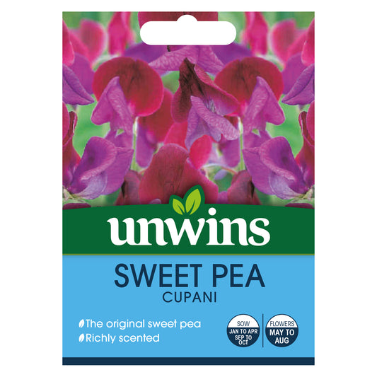 Unwins Sweet Pea Cupani Seeds Front