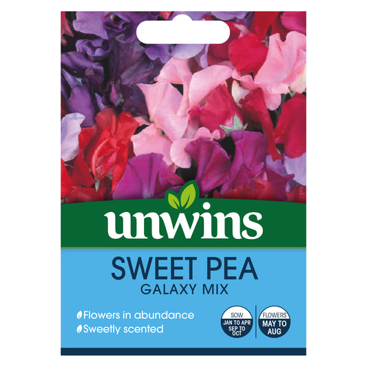 Unwins Sweet Pea Galaxy Mixed Seeds front