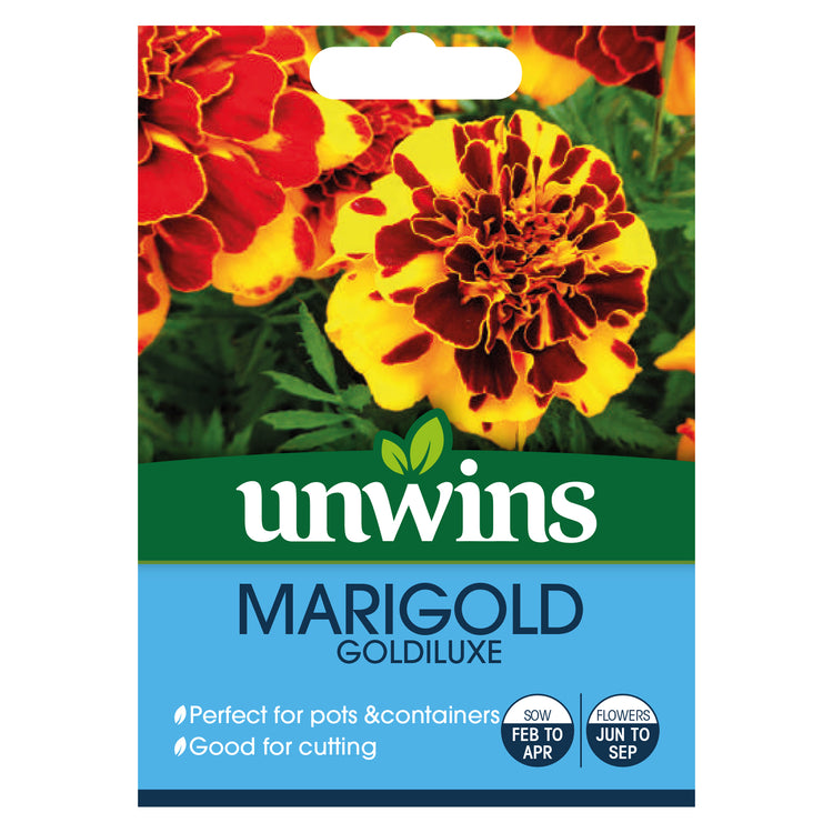 marigold seeds uk Unwins Marigold Goldiluxe Seeds