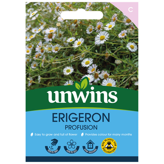 Unwins Erigeron Profusion Seeds - front