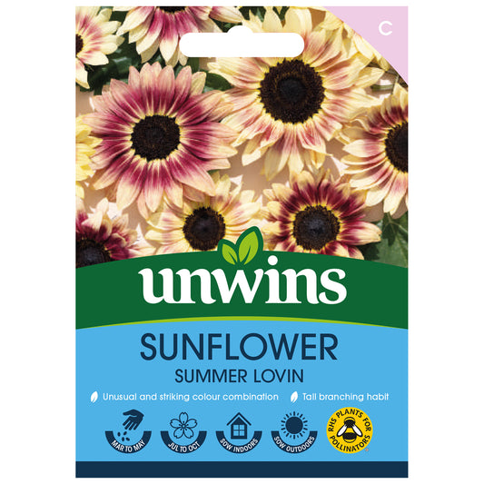 Unwins Sunflower Summer Lovin Seeds front of pack