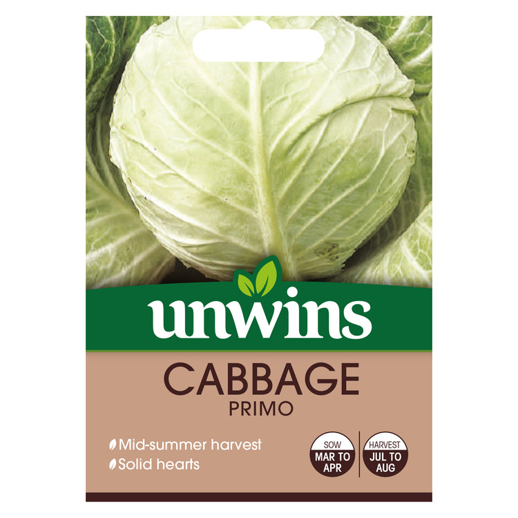 Unwins Round Cabbage Primo Seeds