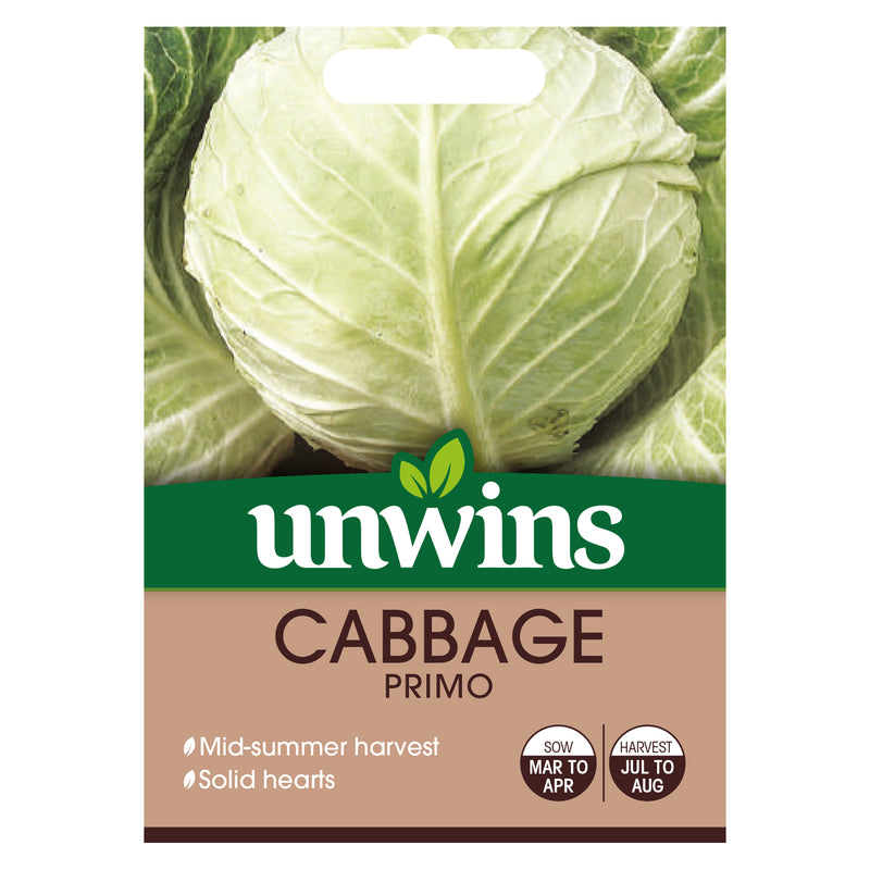 Unwins Round Cabbage Primo Seeds