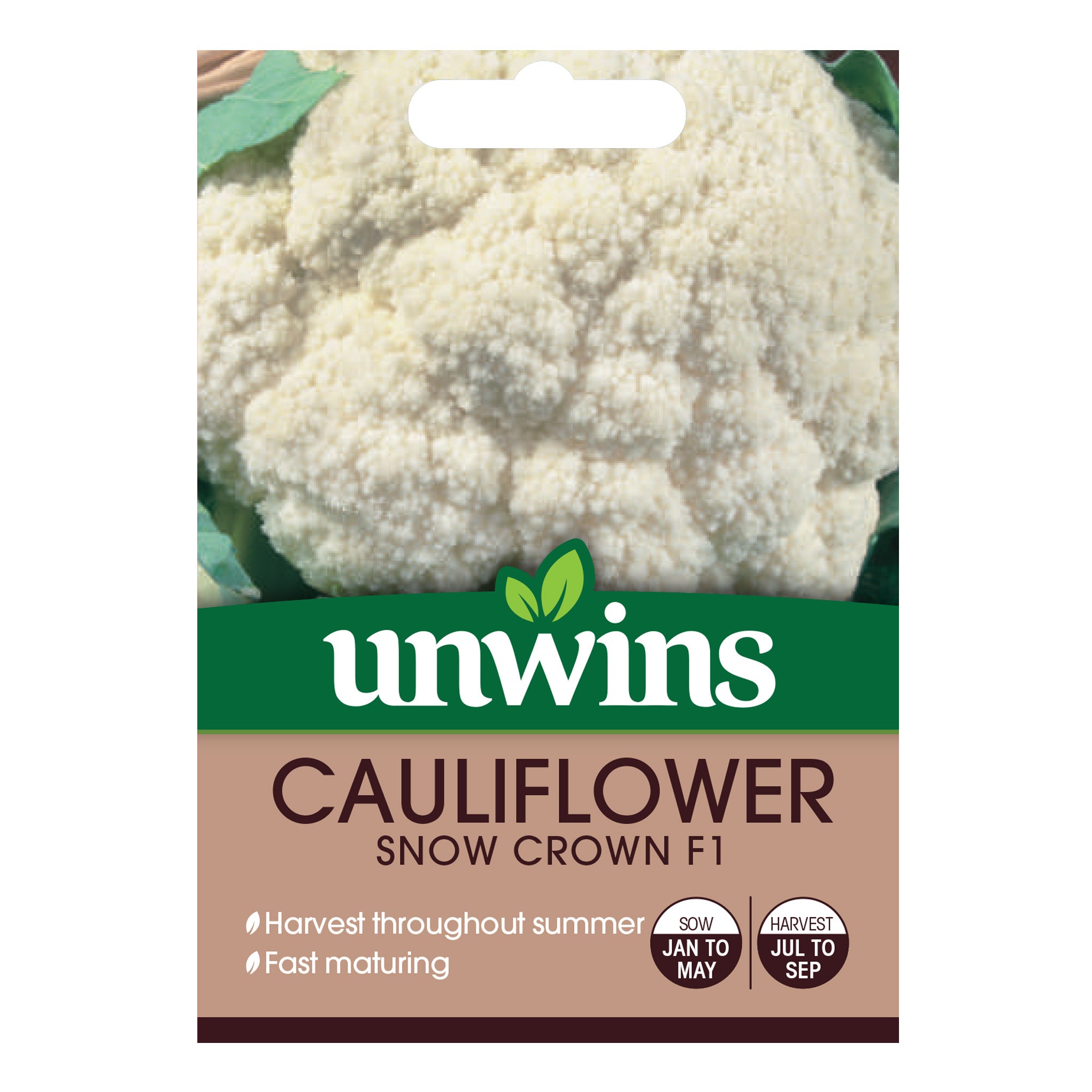 Unwins Cauliflower Snow Crown F1 Seeds