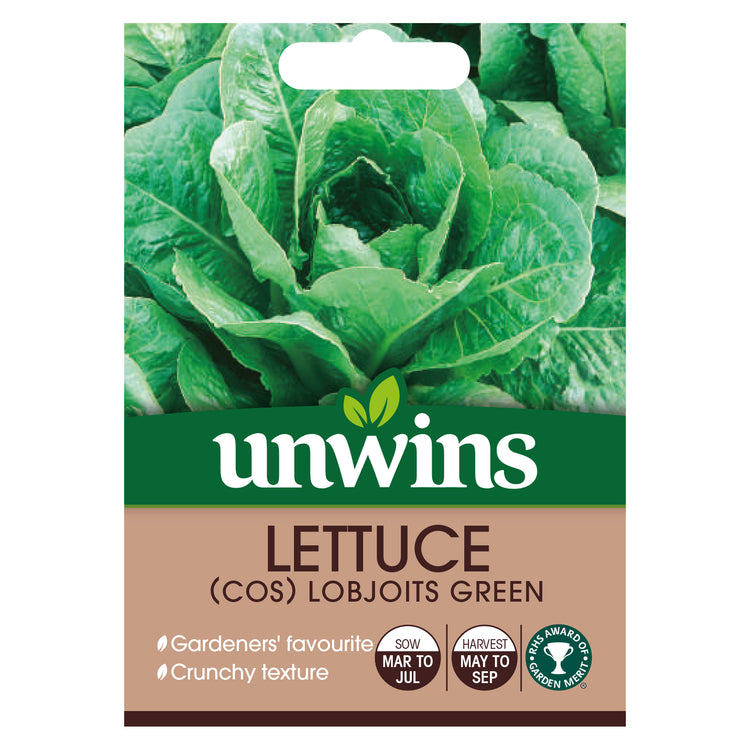 Unwins Cos Lettuce Lobjoits Green Seeds