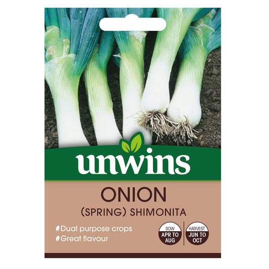 Unwins Spring Onion Shimonita Seeds - front