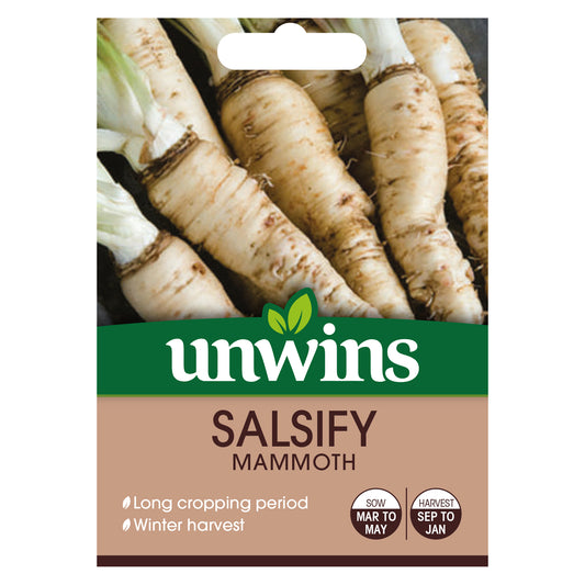 Unwins Salsify Mammoth Seeds front of pack