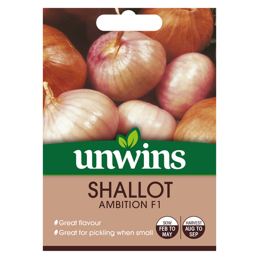Unwins Shallot Ambition F1 Seeds front of pack
