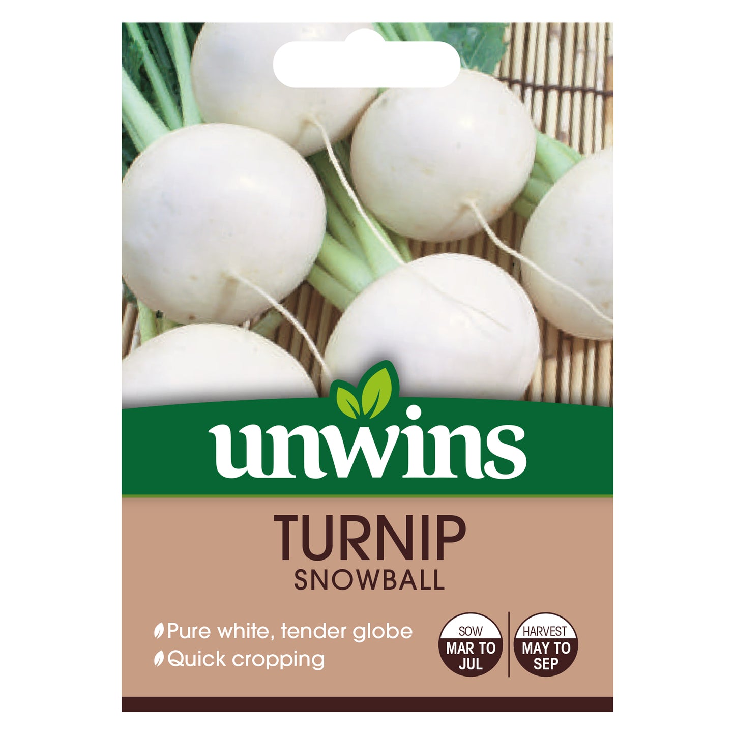 Unwins Turnip Snowball Seeds front