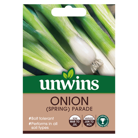 Unwins Spring Onion Parade Seeds - front