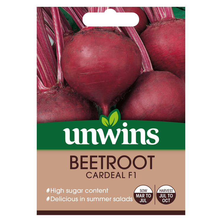 Unwins Round Beetroot Cardeal F1 Seeds