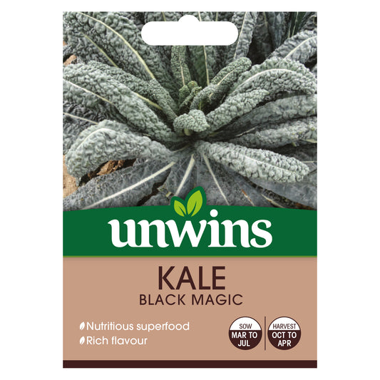 Unwins Kale Black Magic Seeds - front