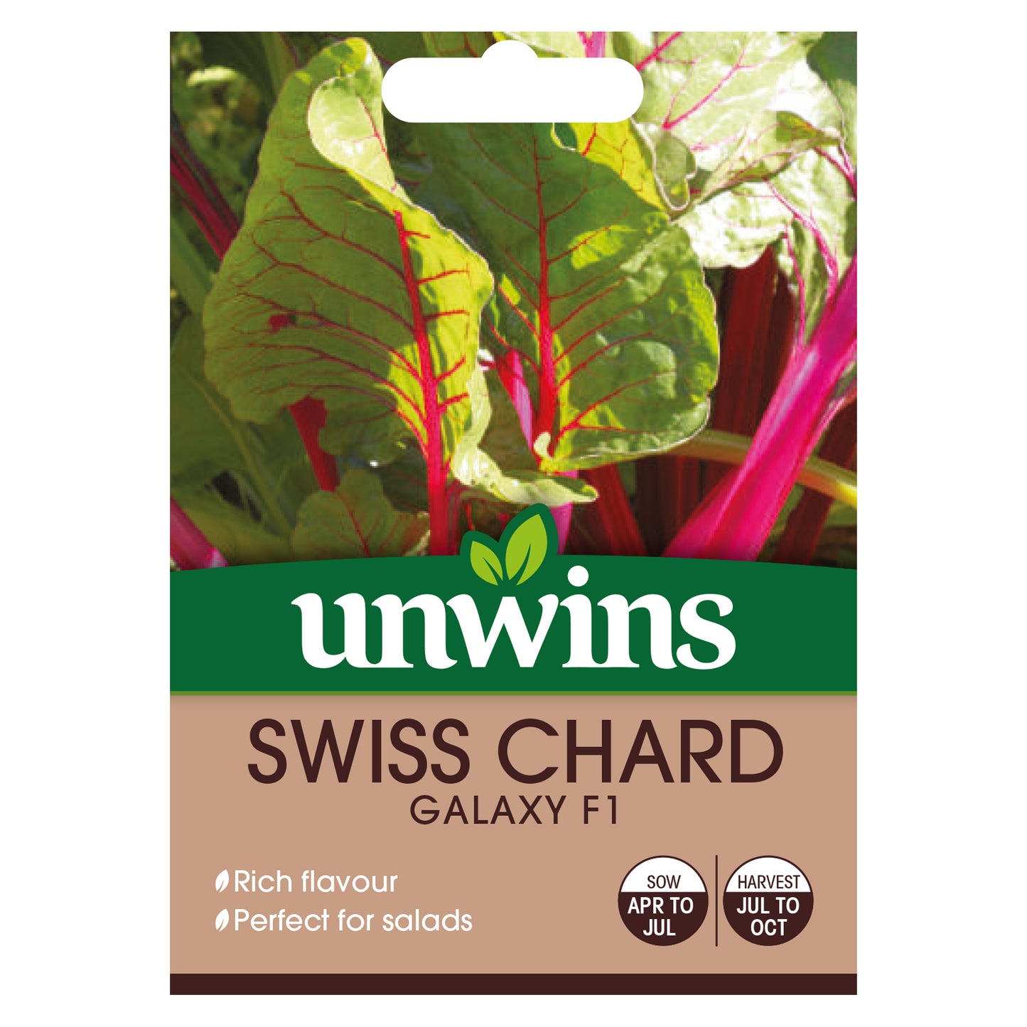Unwins Swiss Chard Galaxy F1 Seeds - front
