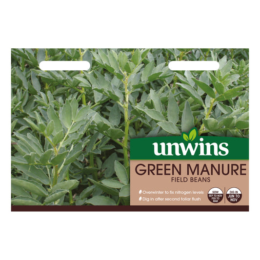 Unwins Green Manure Field Beans Seeds - front of pack