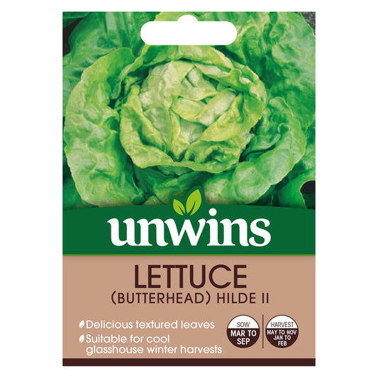 Unwins Butterhead Lettuce Hilde II Seeds - front