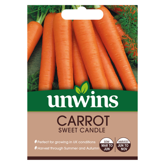 Unwins Carrot Sweet Candle Seeds front of pack