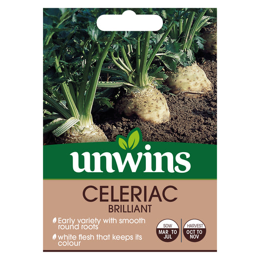 Unwins Celeriac Brilliant Seeds - front