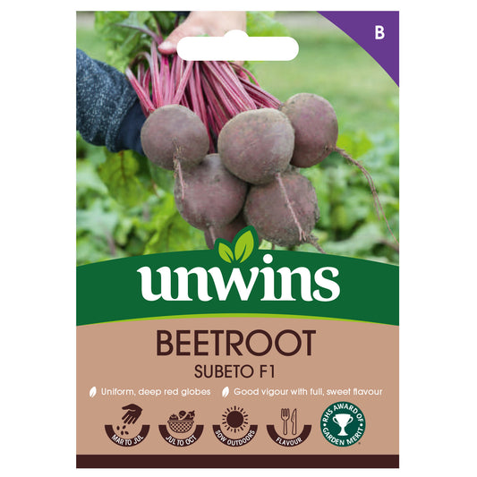 Unwins Beetroot Subeto F1 Seeds - FRONT