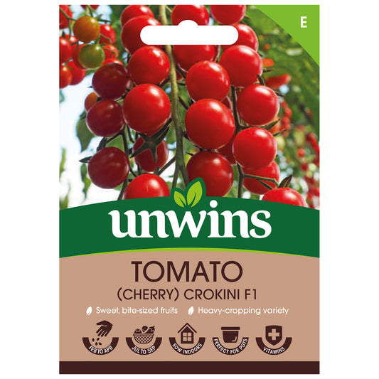 Unwins Cherry Tomato Crokini F1 Seeds - front