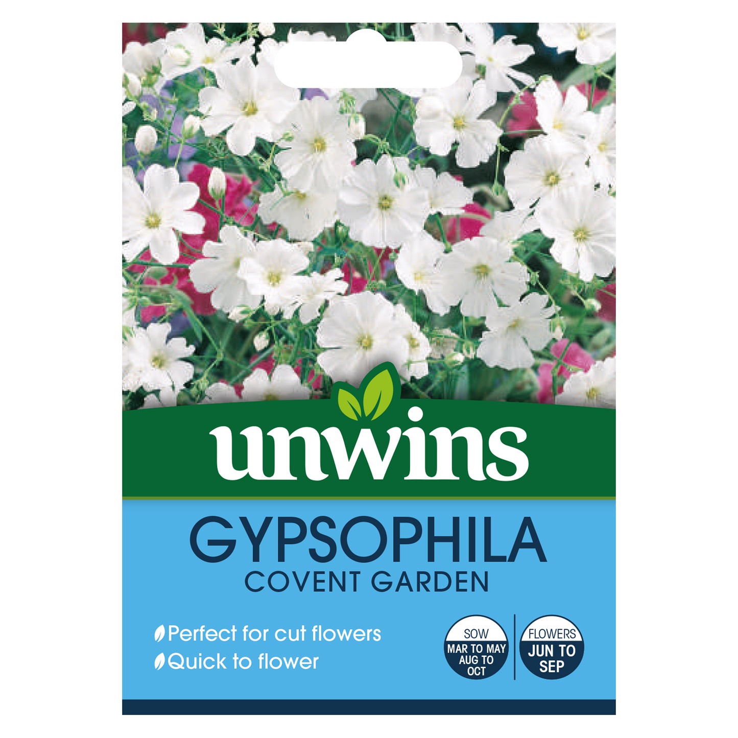 Unwins Gypsophila Covent Garden Seeds front